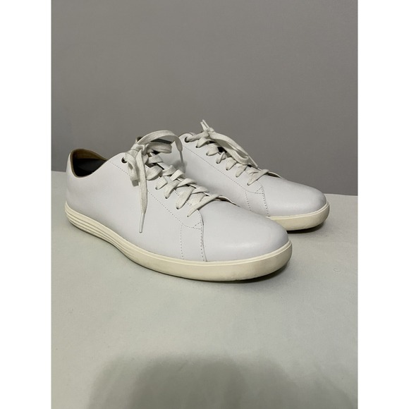 Cole‎ Haan Grand Crosscourt II Tennis Sneakers, Men's Size 13 W, White MSRP $160 - Picture 1 of 8